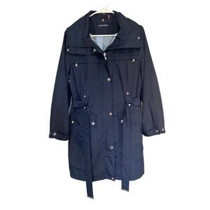 Calvin Klein Women's Dark Blue Rain Jacket Size S